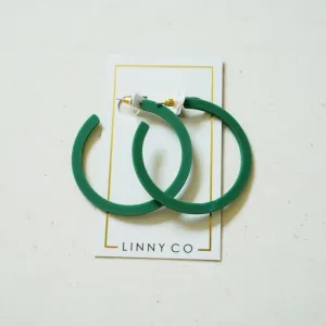 11.10 The Holly Earrings-Hunter Green