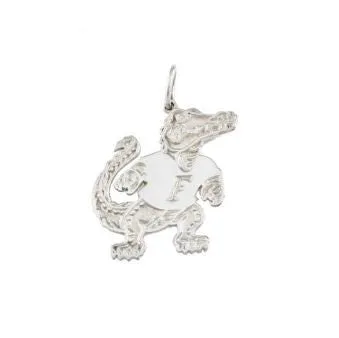 3/4" Albert Gator Sterling Silver Pendant