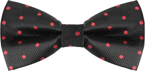 Allegra K Men's Pre-Tied Adjustable Polka Dots Neck Ties Tuxedo Work Party Prom Bowtie