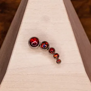 Bezel Prium-Large (Red Opals)