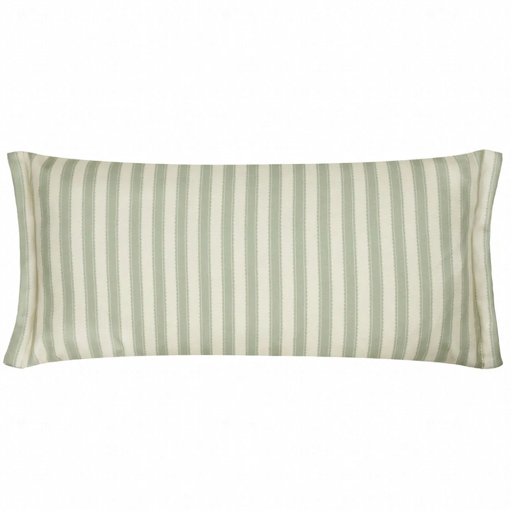 Chinese Lanterns Embroidered Cushion Sage
