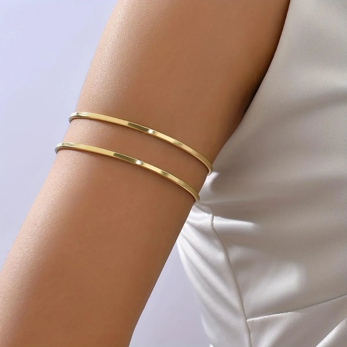 Gold Arm Cuff for Women Gold Arm Cuff Upper Arm Layered Arm Bangle Bracelet Armband Armlet Summer Beach Jewelry Accessories Vacation Party Summer Stuff