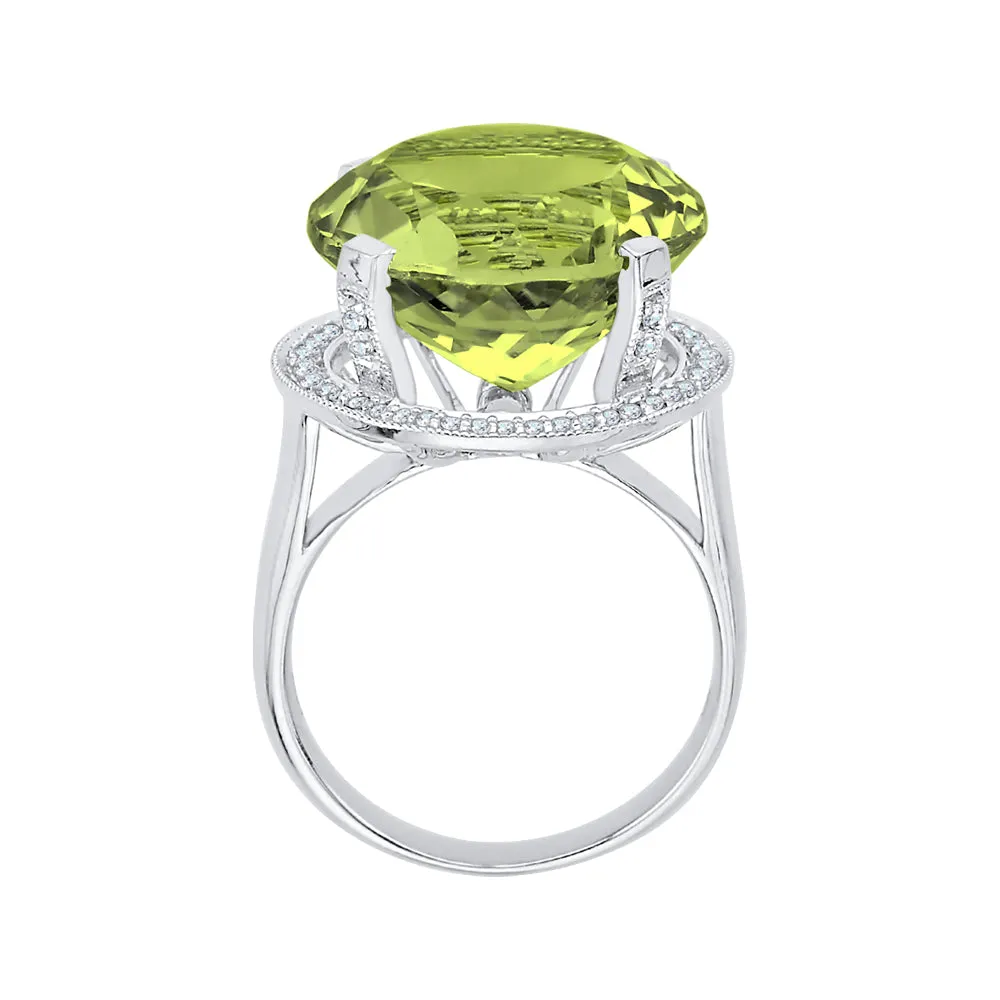 KATARINA 15 2/3 cttw G-H I2-I3 Diamond and Gemstone Engagement Ring