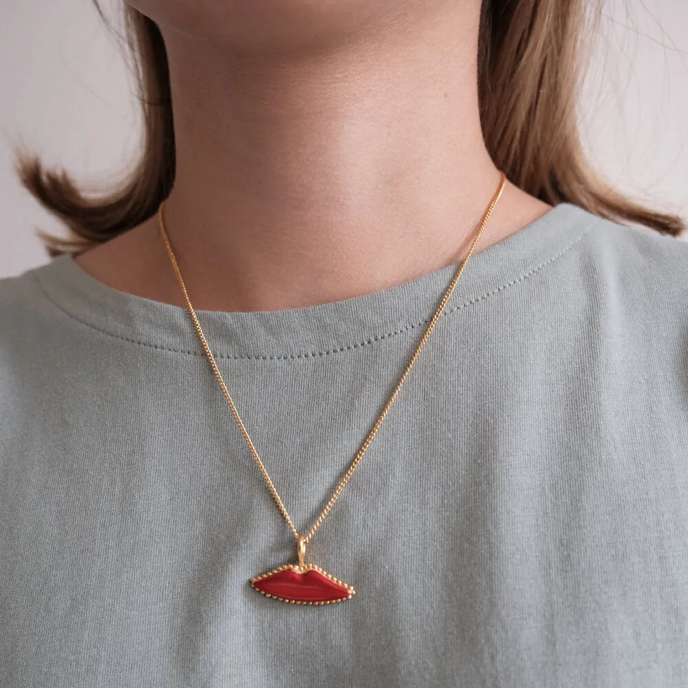 Kiss Me Red Mini Chain