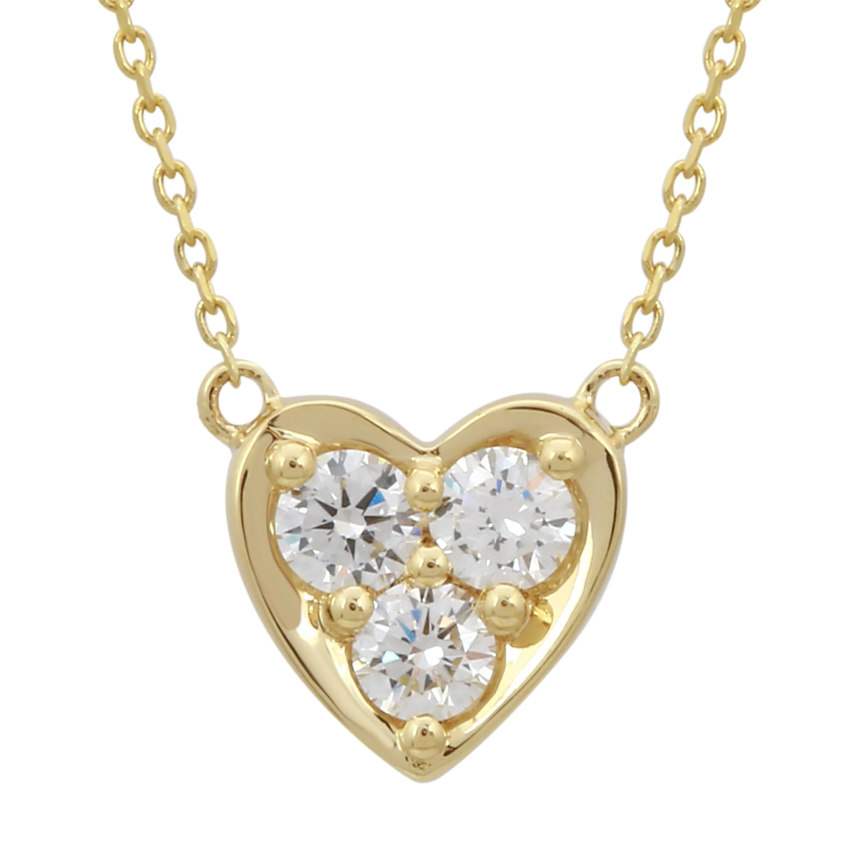 Lab Diamond Heart Pendant
